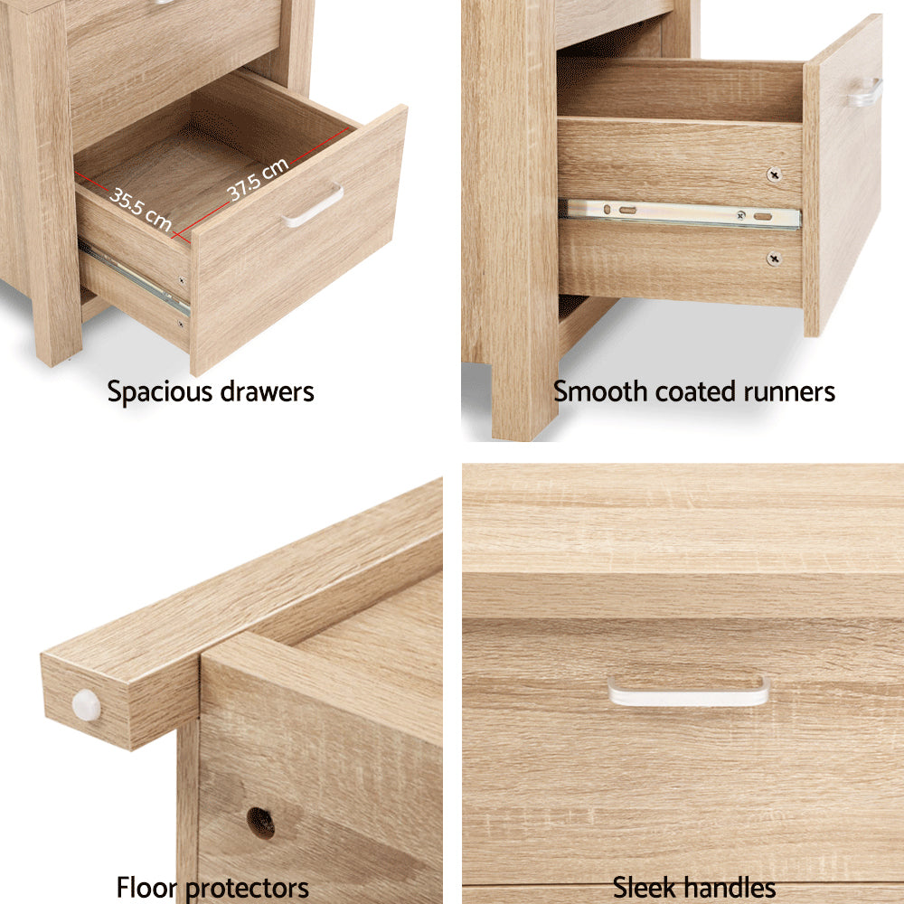 Maxi Pine Bedside Table