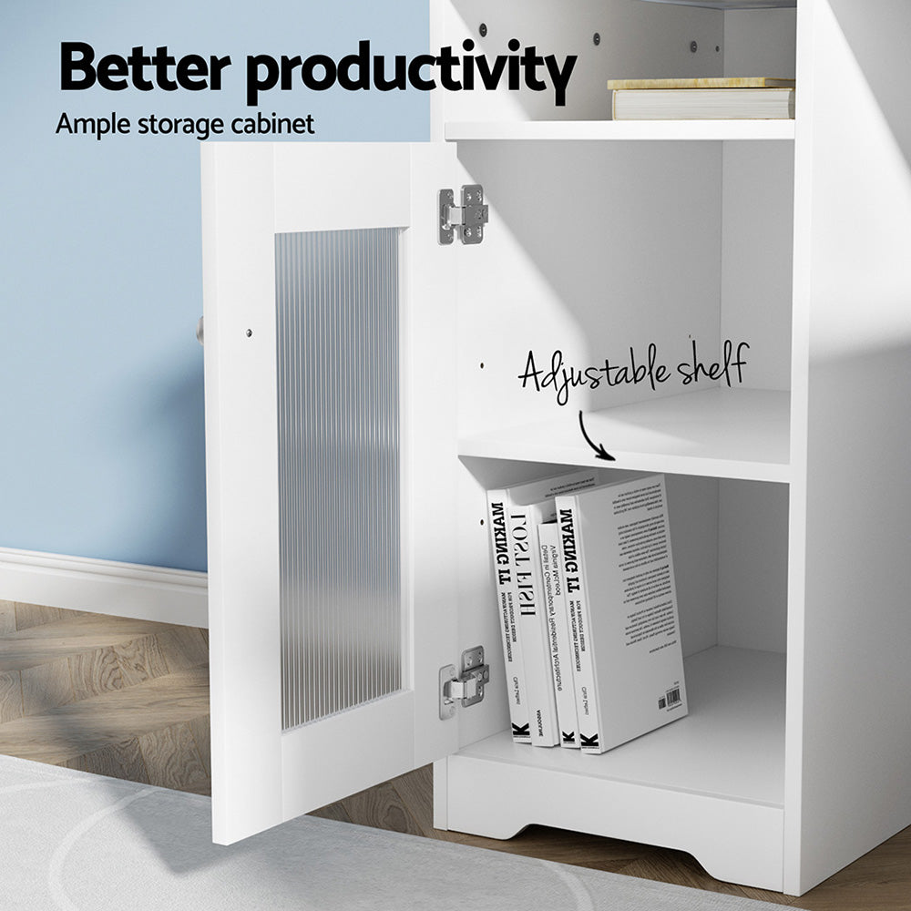 White 150cm L-Shape Computer Desk