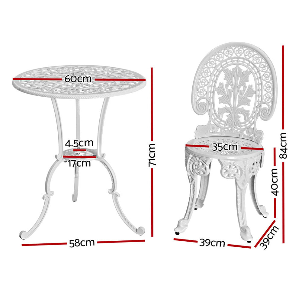 Gardeon 3 Piece Bistro Set