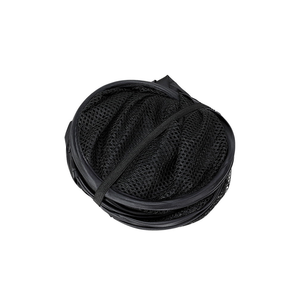 Set of 2 Black Foldable Laundry Baskets