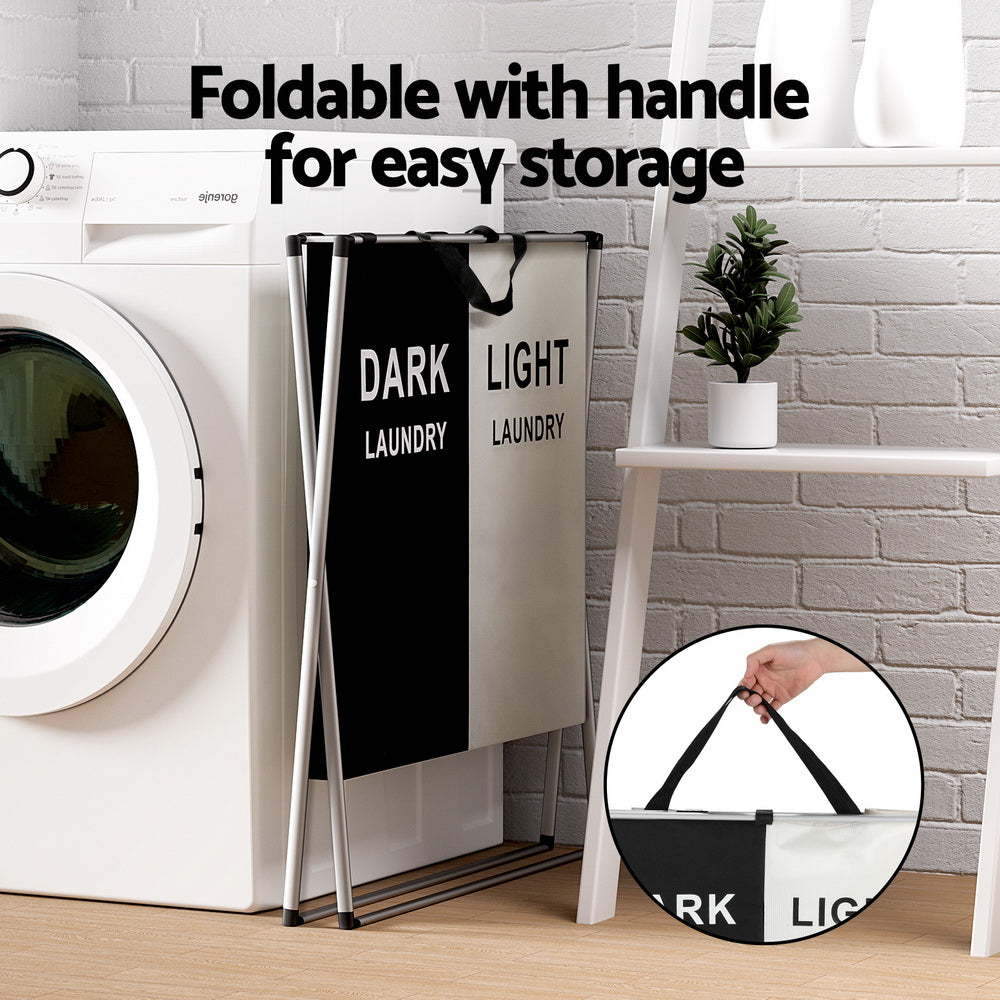 2 Section Laundry Basket