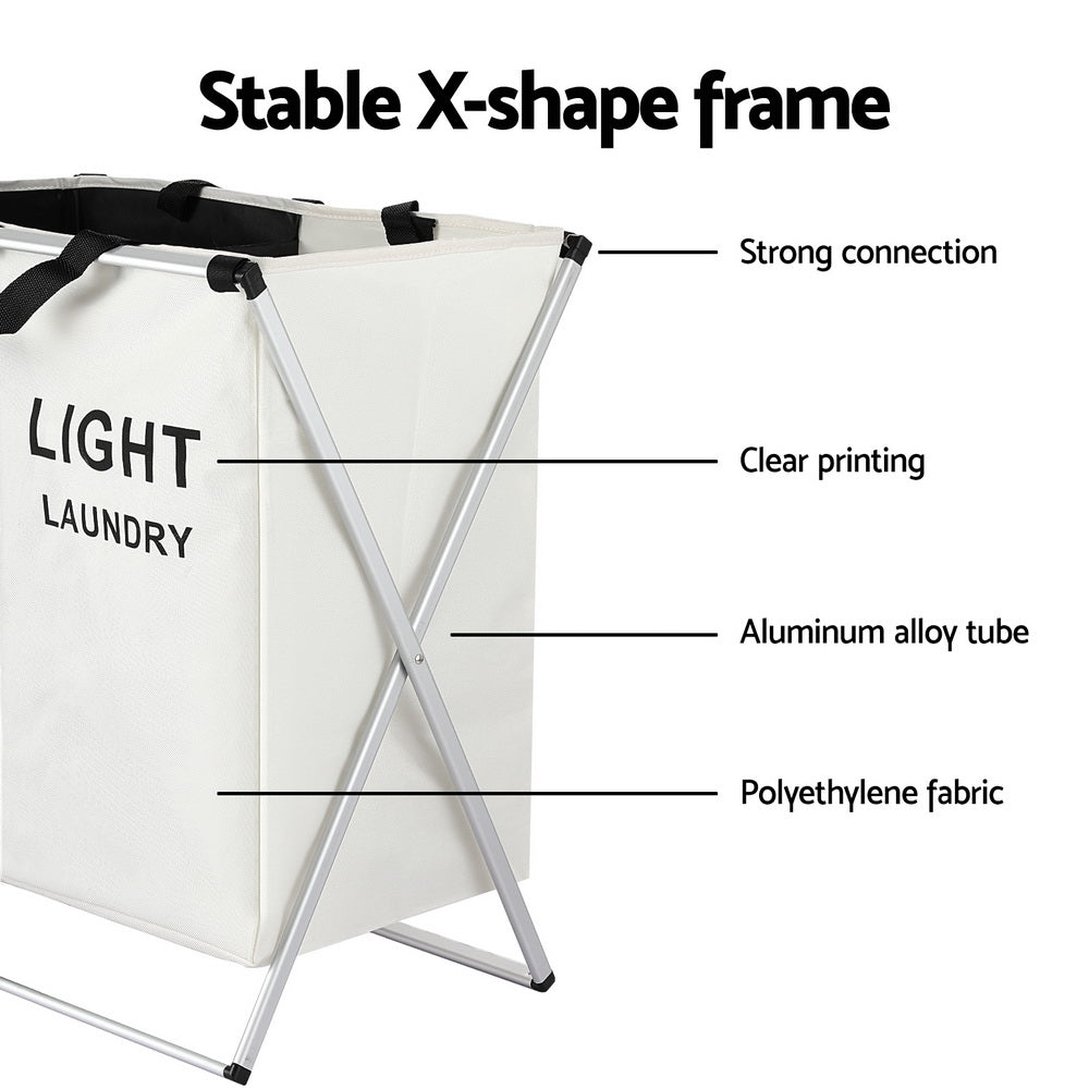 2 Section Laundry Basket