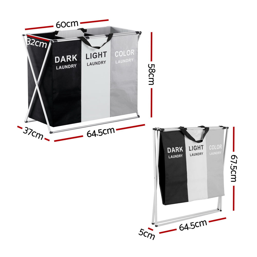 3 Section Laundry Basket