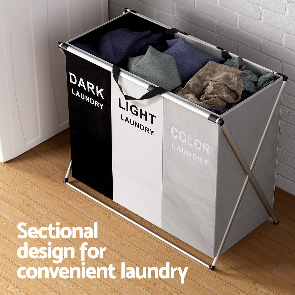 3 Section Laundry Basket