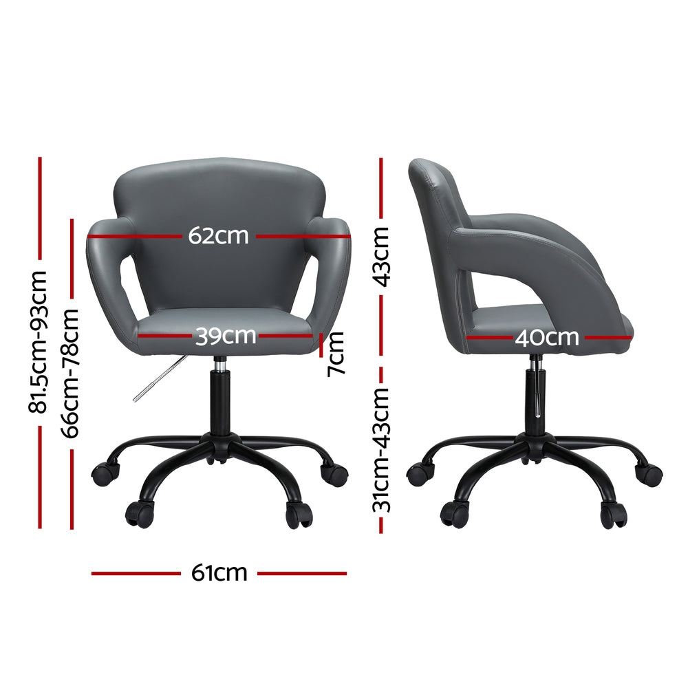 Mid Back Grey Office Chair