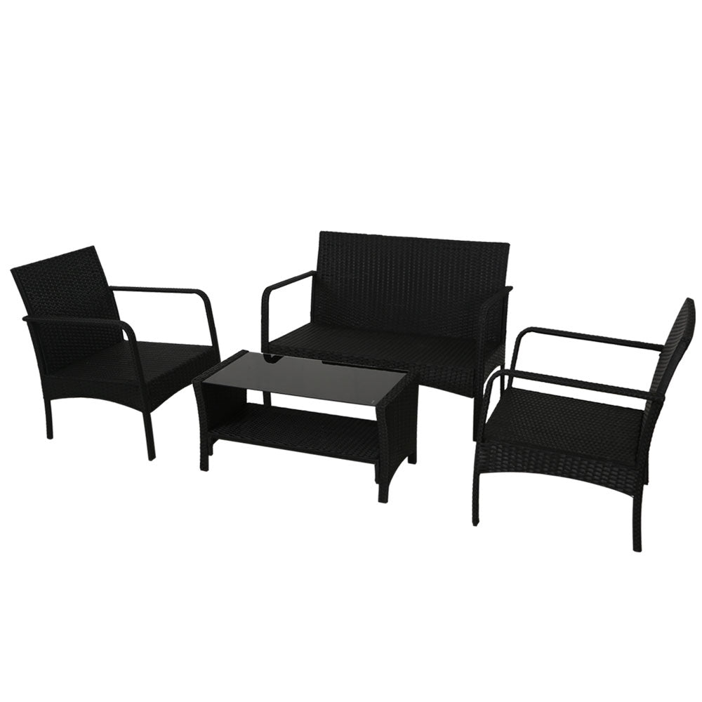 Gardeon 4 Piece Rattan Outdoor Sofa Set