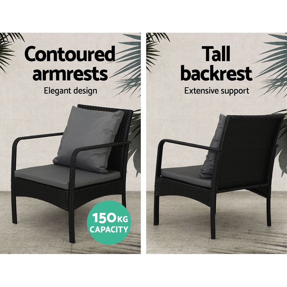 Gardeon 4 Piece Rattan Outdoor Sofa Set