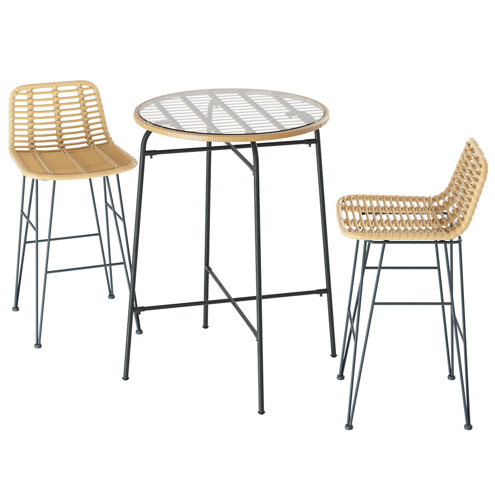 Gardeon 3 Piece Outdoor Bar Set