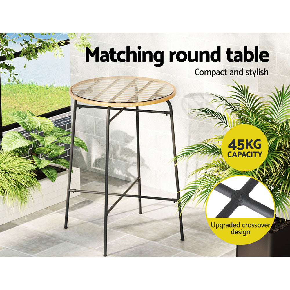 Gardeon 3 Piece Outdoor Bar Set