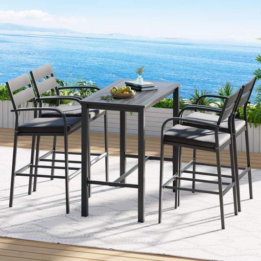 Gardeon 5 Piece Outdoor Bar Set
