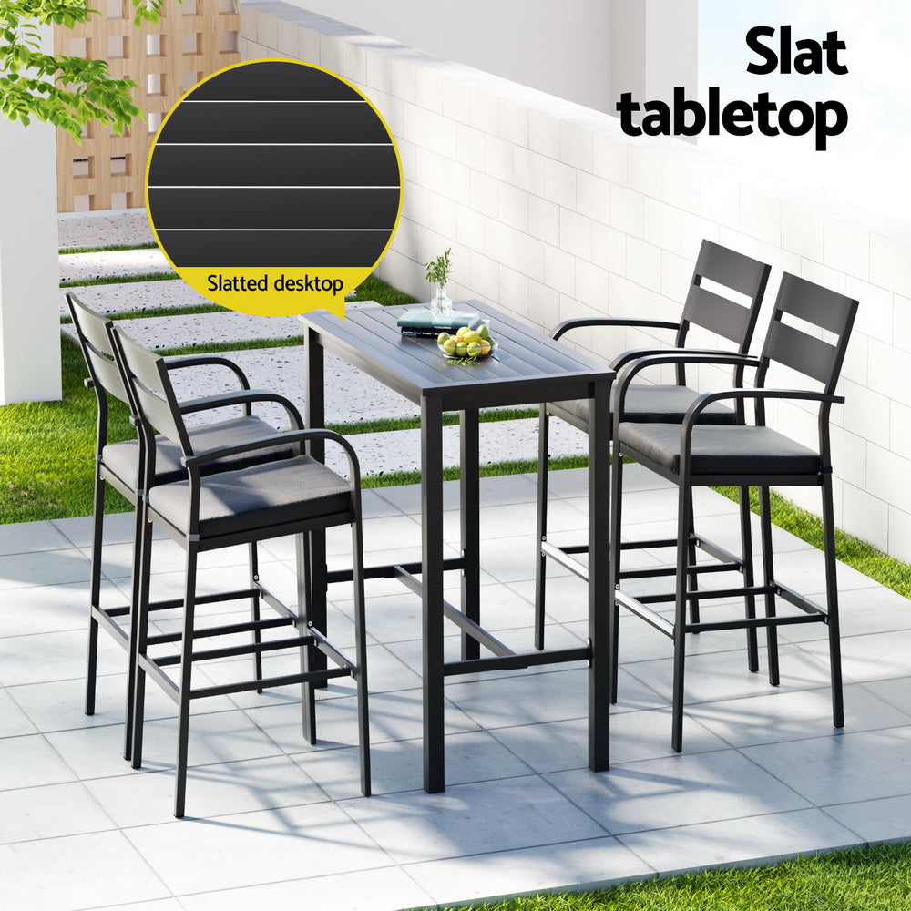 Gardeon 5 Piece Outdoor Bar Set