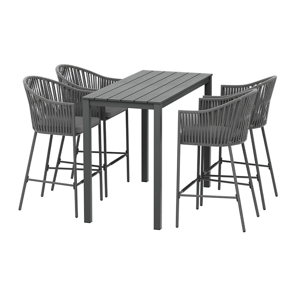 Gardeon 5 Piece Outdoor Bar Set