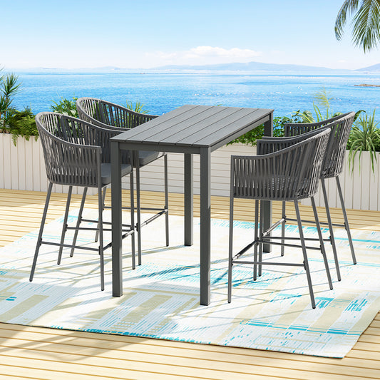 Gardeon 5 Piece Outdoor Bar Set