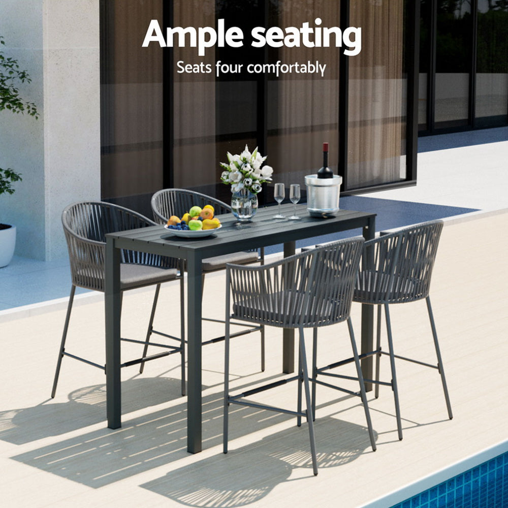 Gardeon 5 Piece Outdoor Bar Set