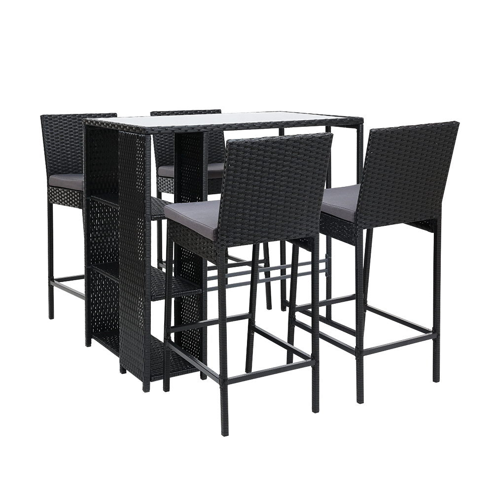 Gardeon 5 Piece Outdoor Bar Set