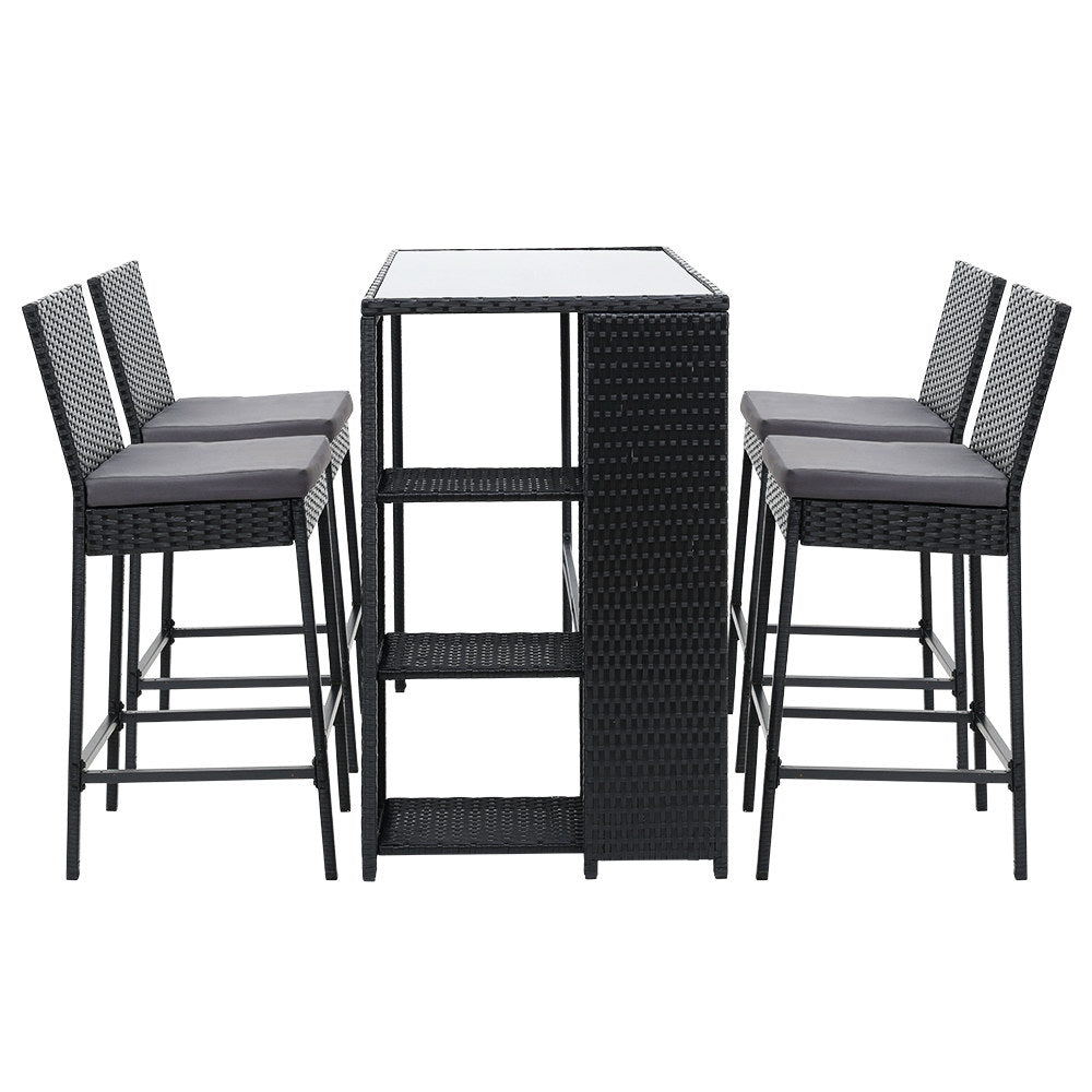 Gardeon 5 Piece Outdoor Bar Set