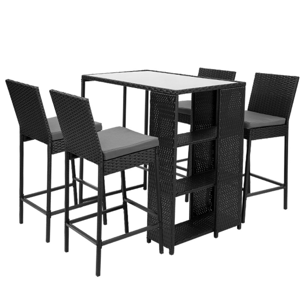 Gardeon 5 Piece Outdoor Bar Set