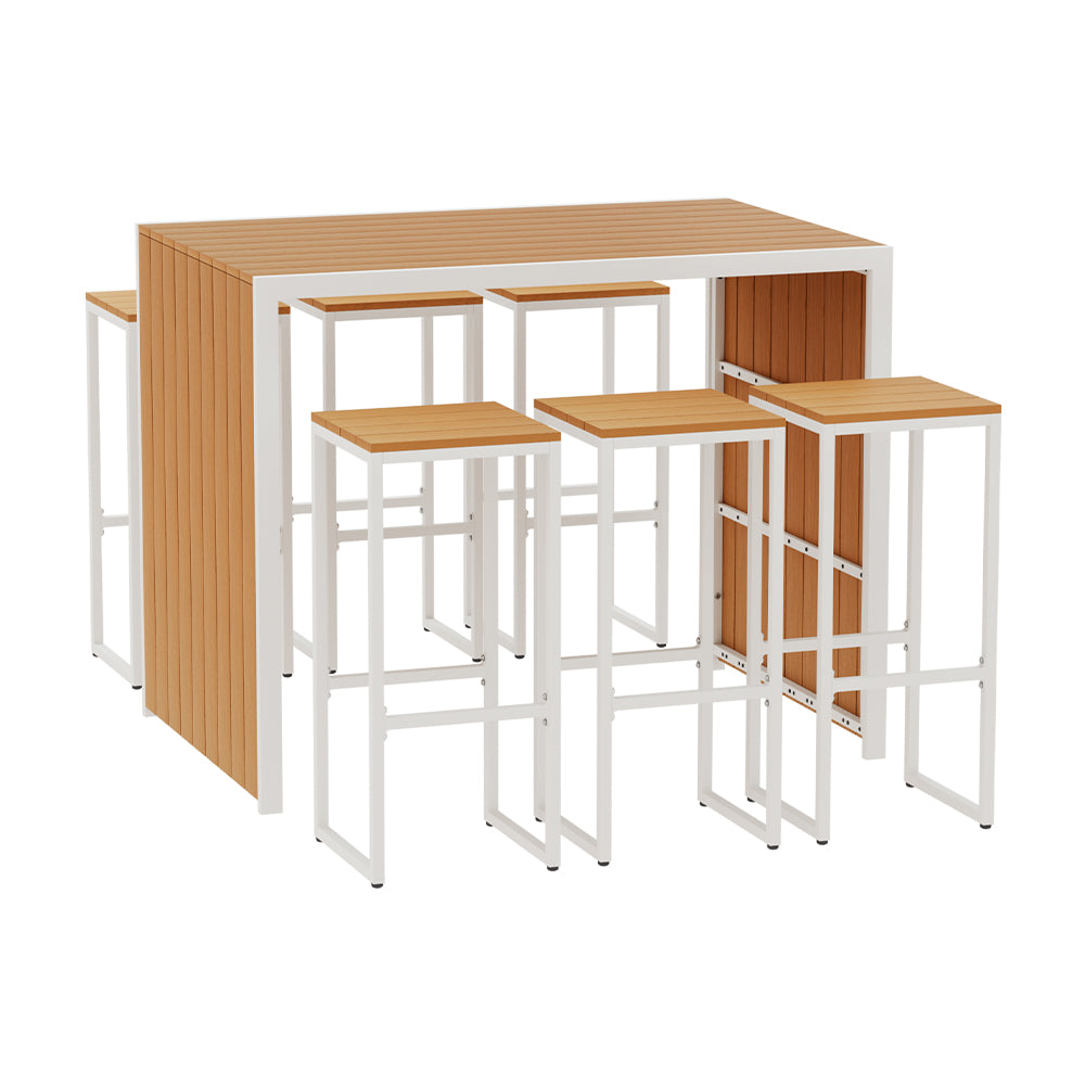 Gardeon 7 Piece Outdoor Bar Set