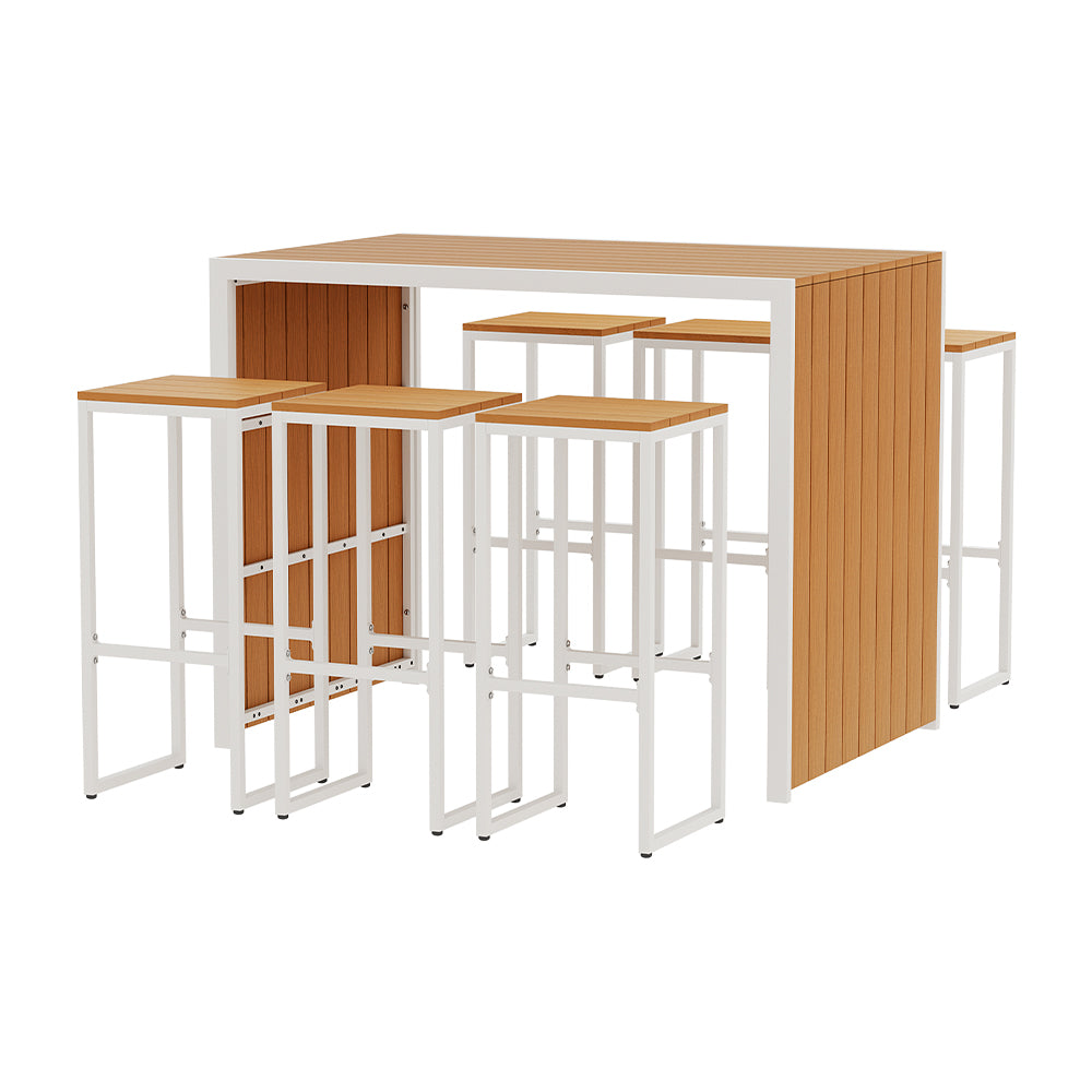 Gardeon 7 Piece Outdoor Bar Set