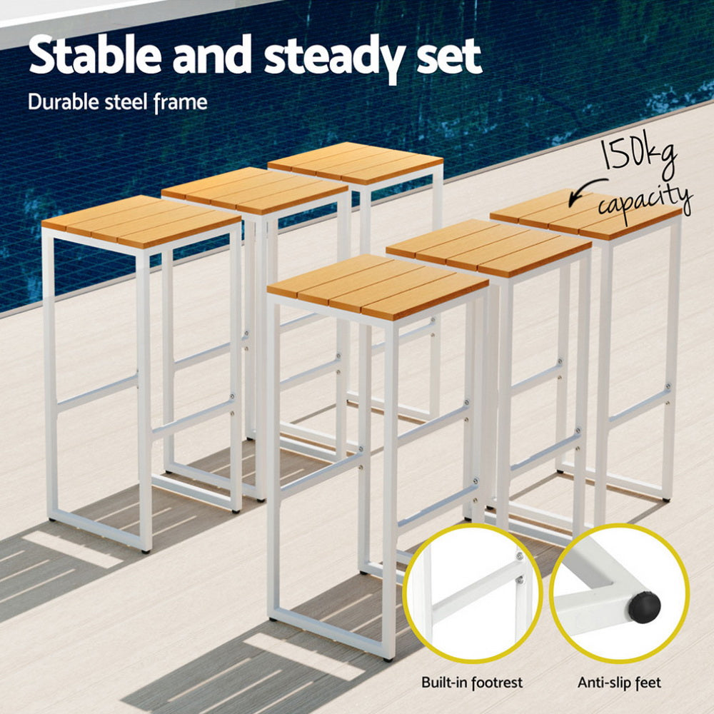 Gardeon 7 Piece Outdoor Bar Set