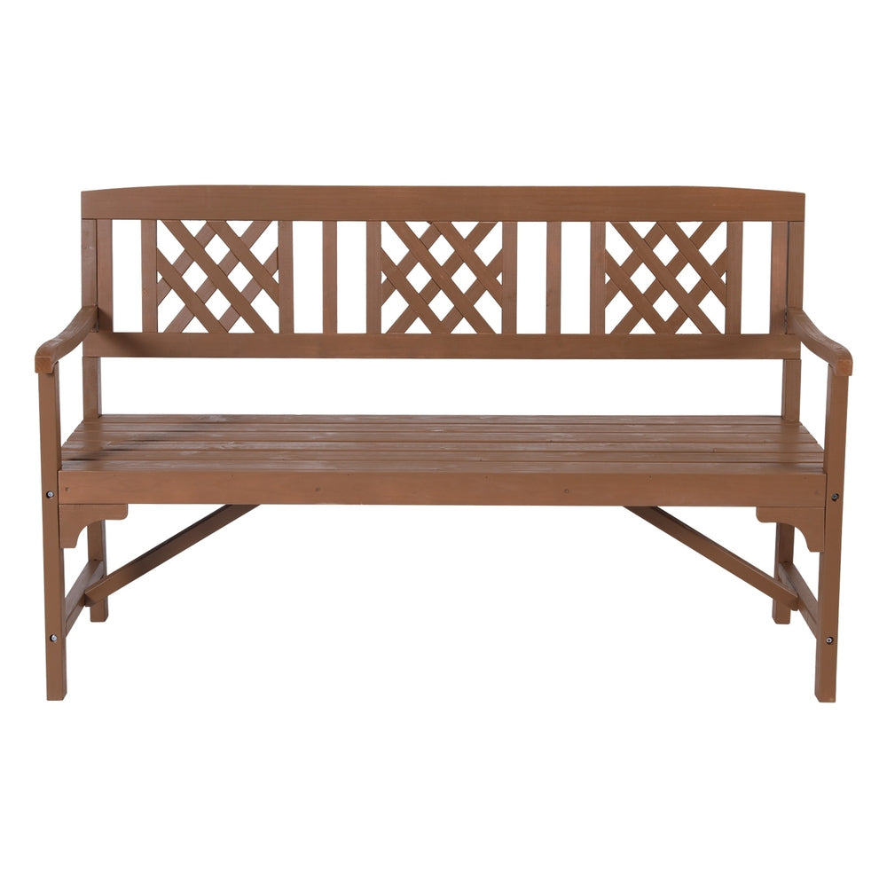 Gardeon Natural 3 Seater Garden Bench