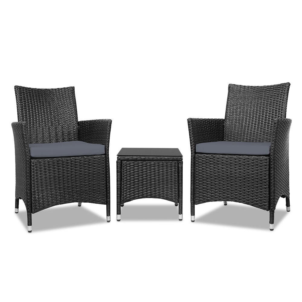 Gardeon Black Bistro Set