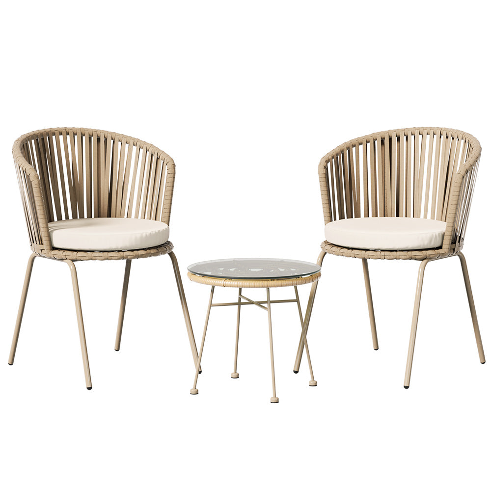 Gardeon 3 Piece Outdoor Bistro Set