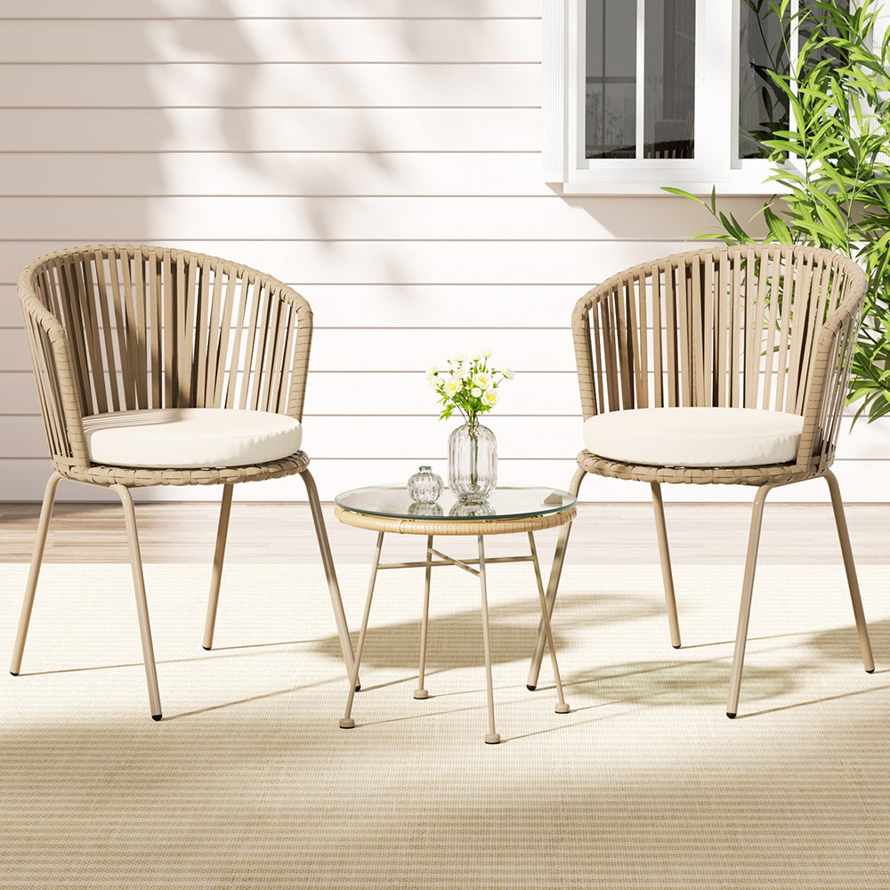 Gardeon 3 Piece Outdoor Bistro Set