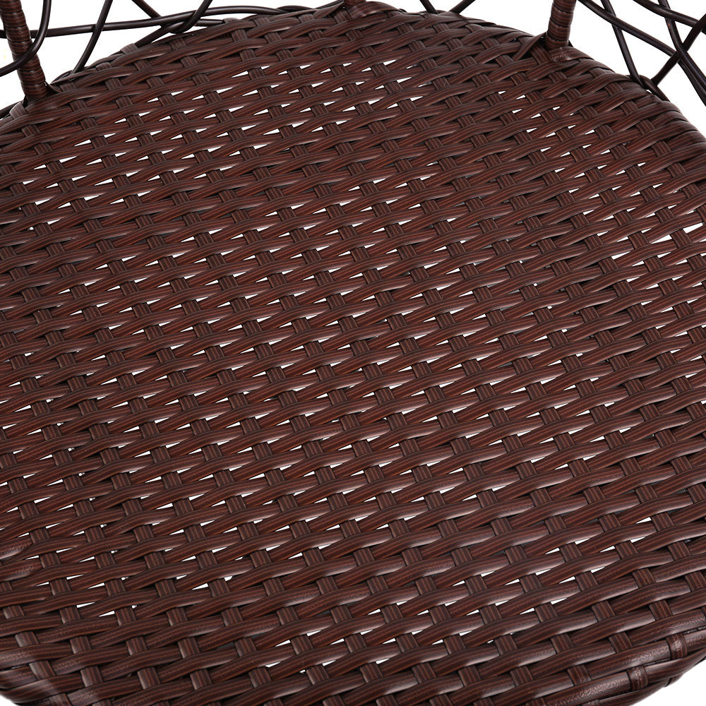 Gardeon Brown 3 Piece Bistro Set