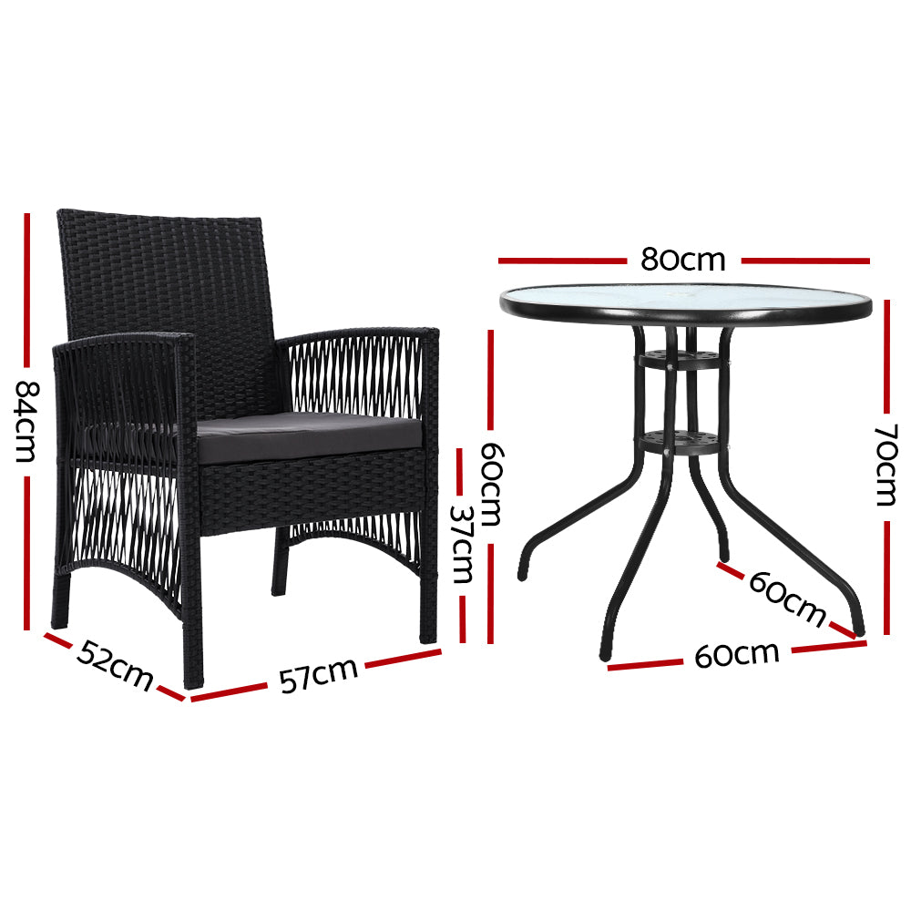 Lyra 3 Piece Bistro Set
