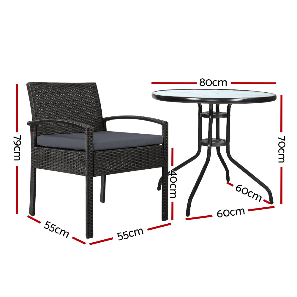 Felix 3 Piece Bistro Set