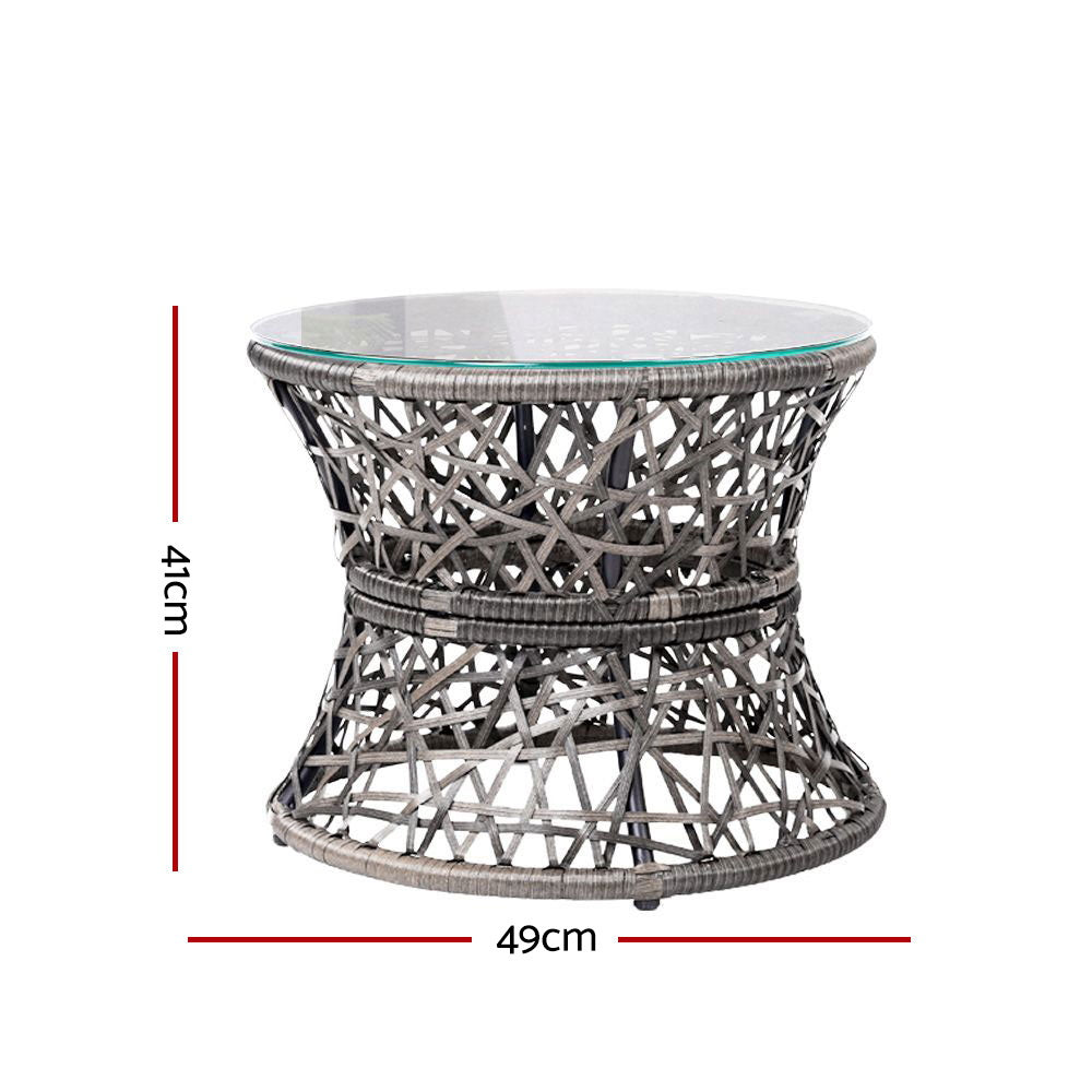 Papasan Grey Outdoor Lounge Set