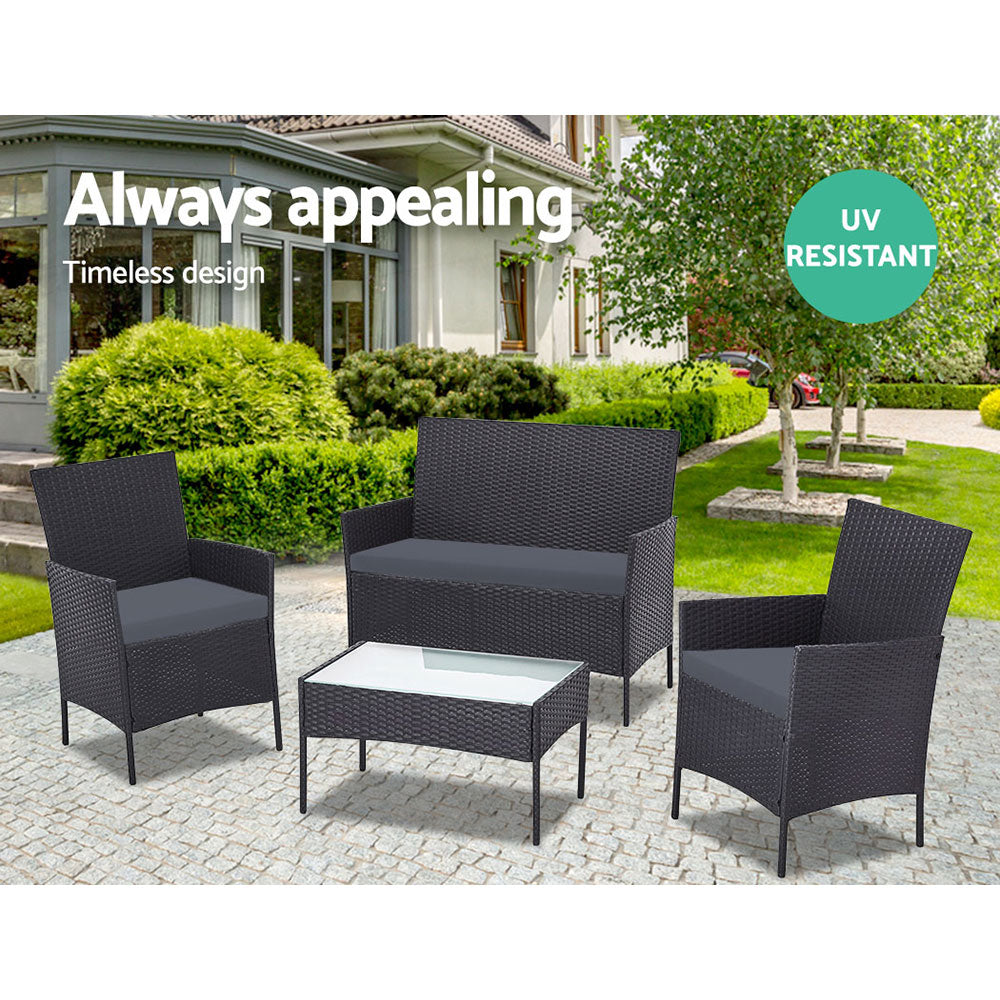 Gardeon 4 Piece Outdoor Sofa Set