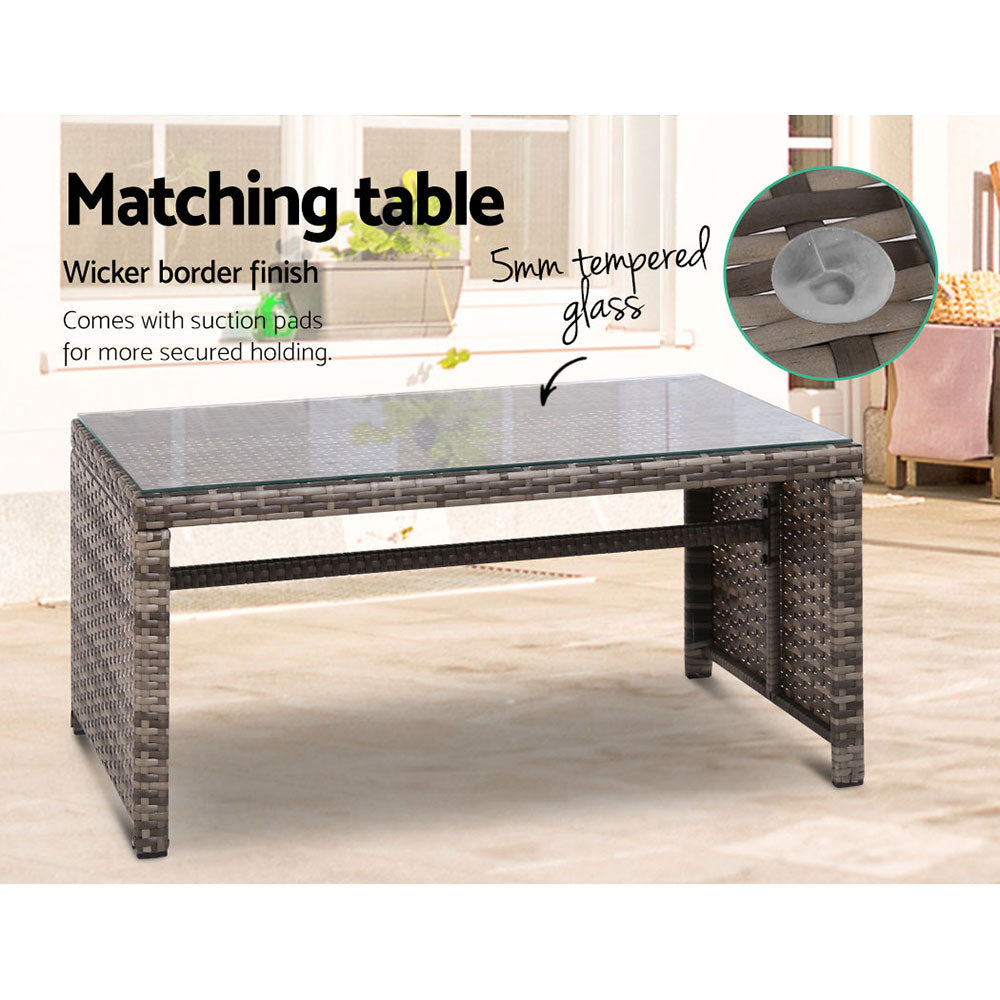Gardeon 4 Piece Outdoor Sofa Set