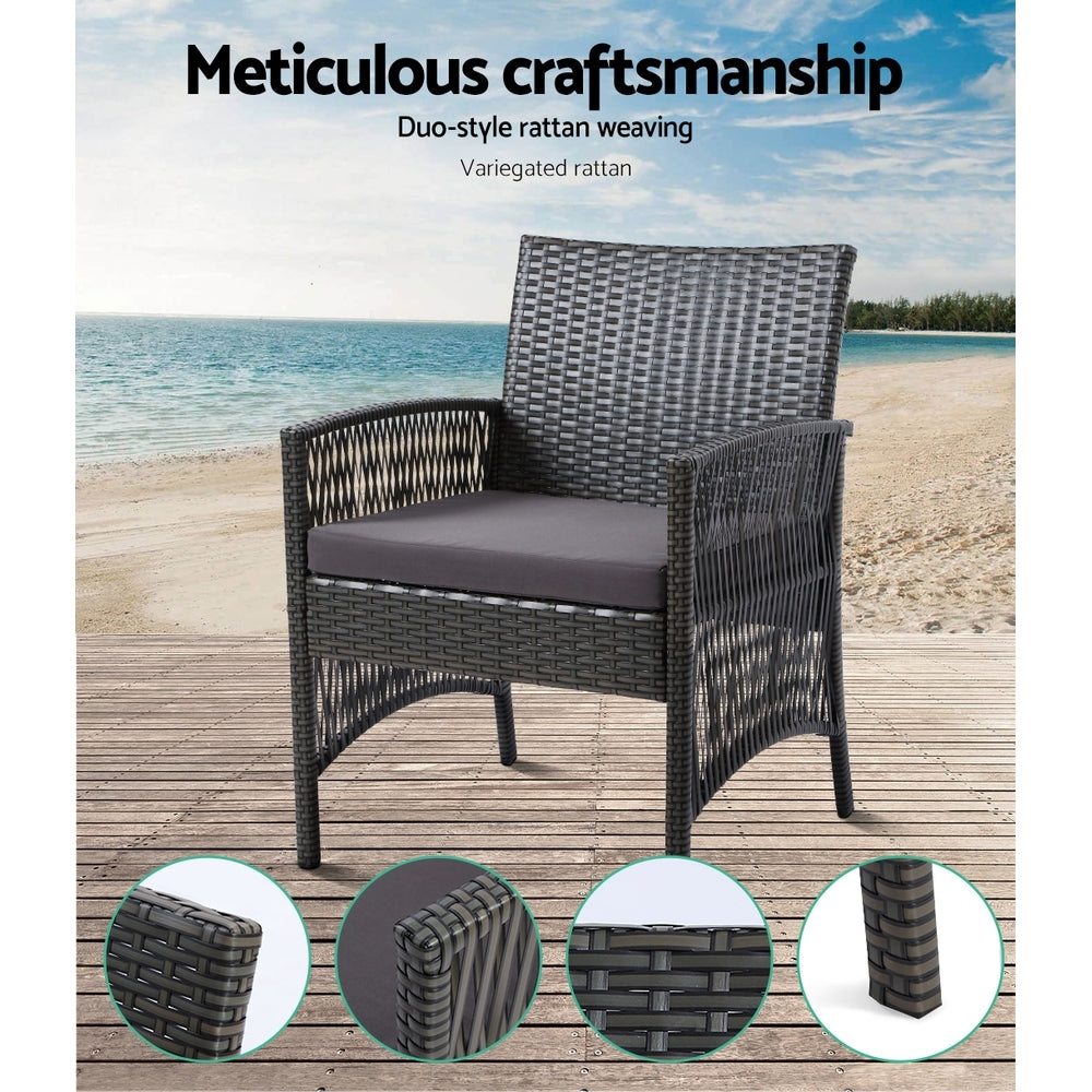 Harp Grey 4 Piece Outdoor Sofa Set