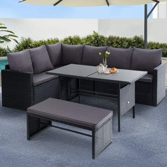 Gardeon 8 Piece Outdoor Sofa Dining Set