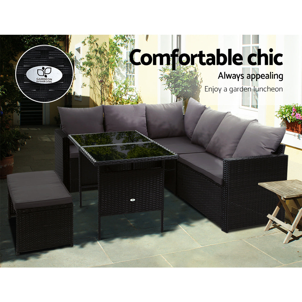 Gardeon 8 Piece Outdoor Sofa Dining Set