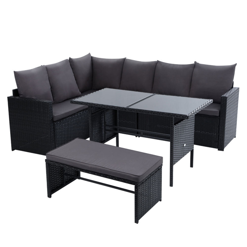 Gardeon 8 Piece Outdoor Sofa Dining Set