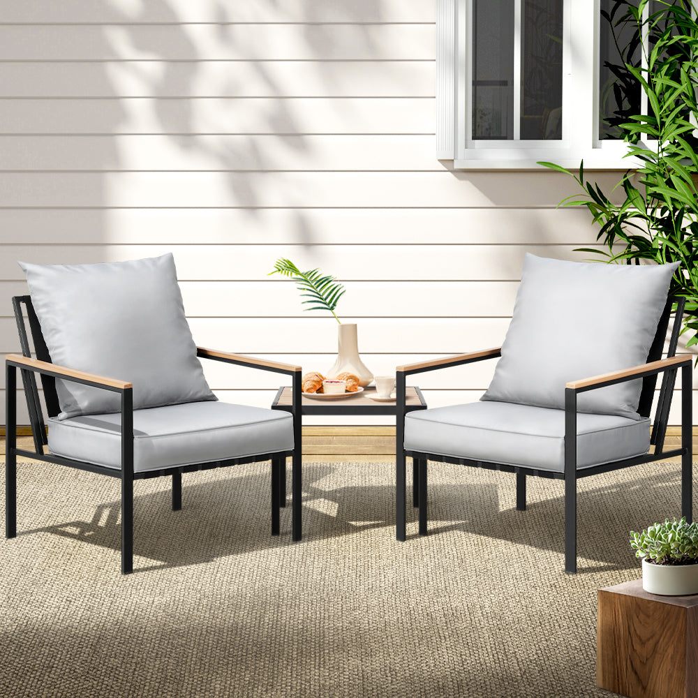 Gardeon 3 Piece Bistro Lounge Set