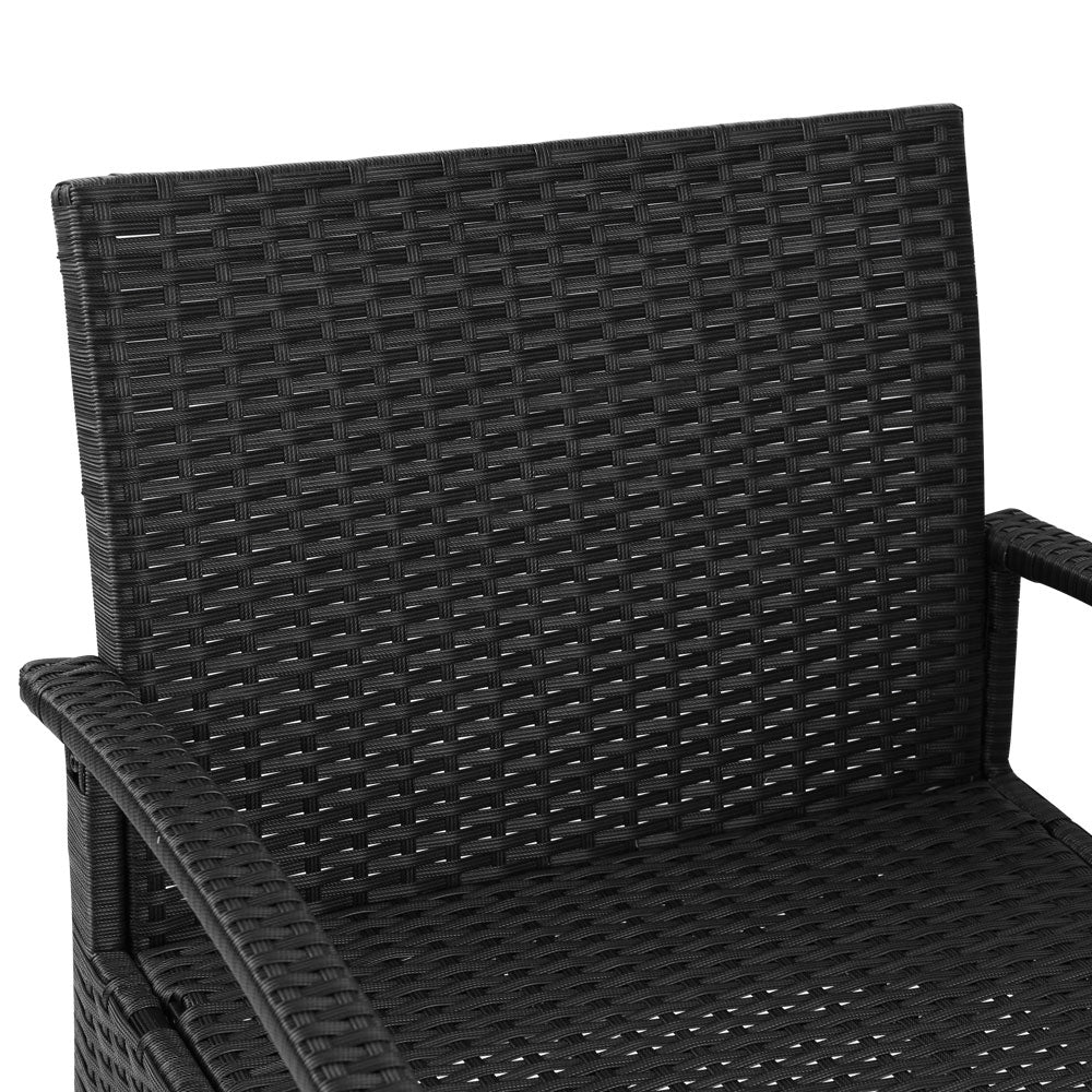 Gardeon Black 3 Piece Bistro Set