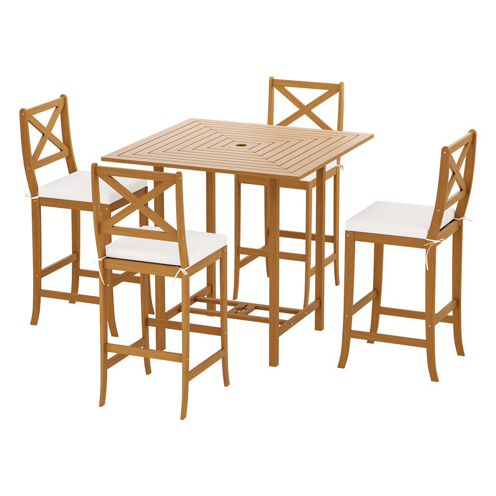 Gardeon 5 Piece Outdoor Bar Set