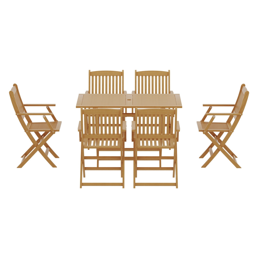 Gardeon 7 Piece Outdoor Dining Set