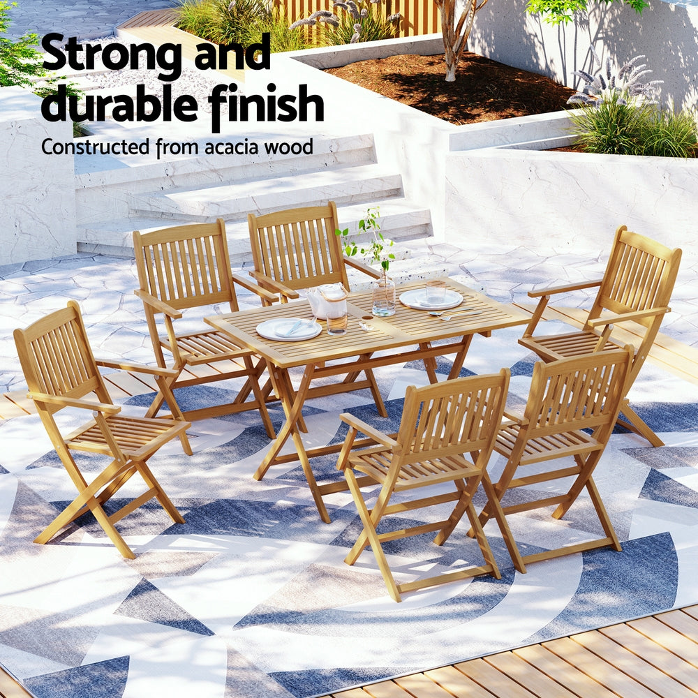 Gardeon 7 Piece Outdoor Dining Set