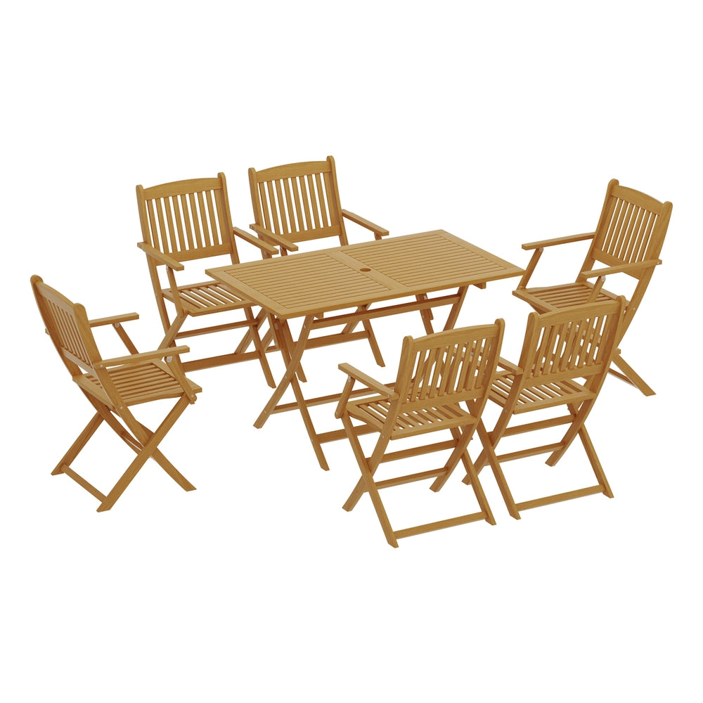 Gardeon 7 Piece Outdoor Dining Set