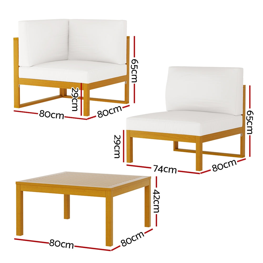 Gardeon 4 Seater Outdoor Sofa Set