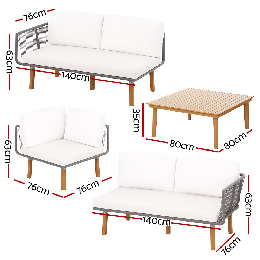 Gardeon 5 Seater Outdoor Sofa Set