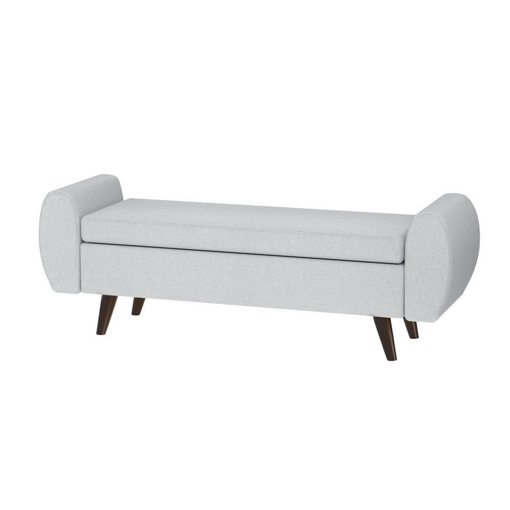 Grey 140cm Ottoman with Storage