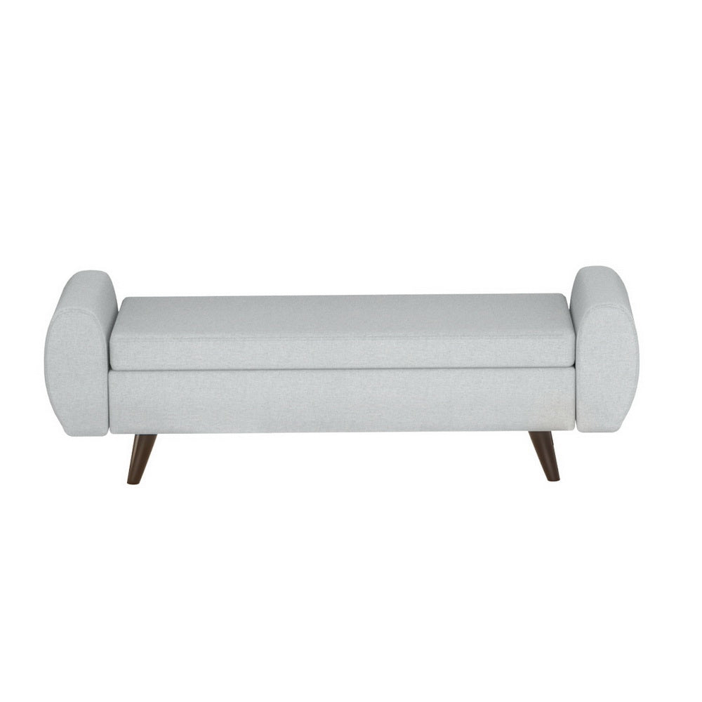 Grey 140cm Ottoman with Storage