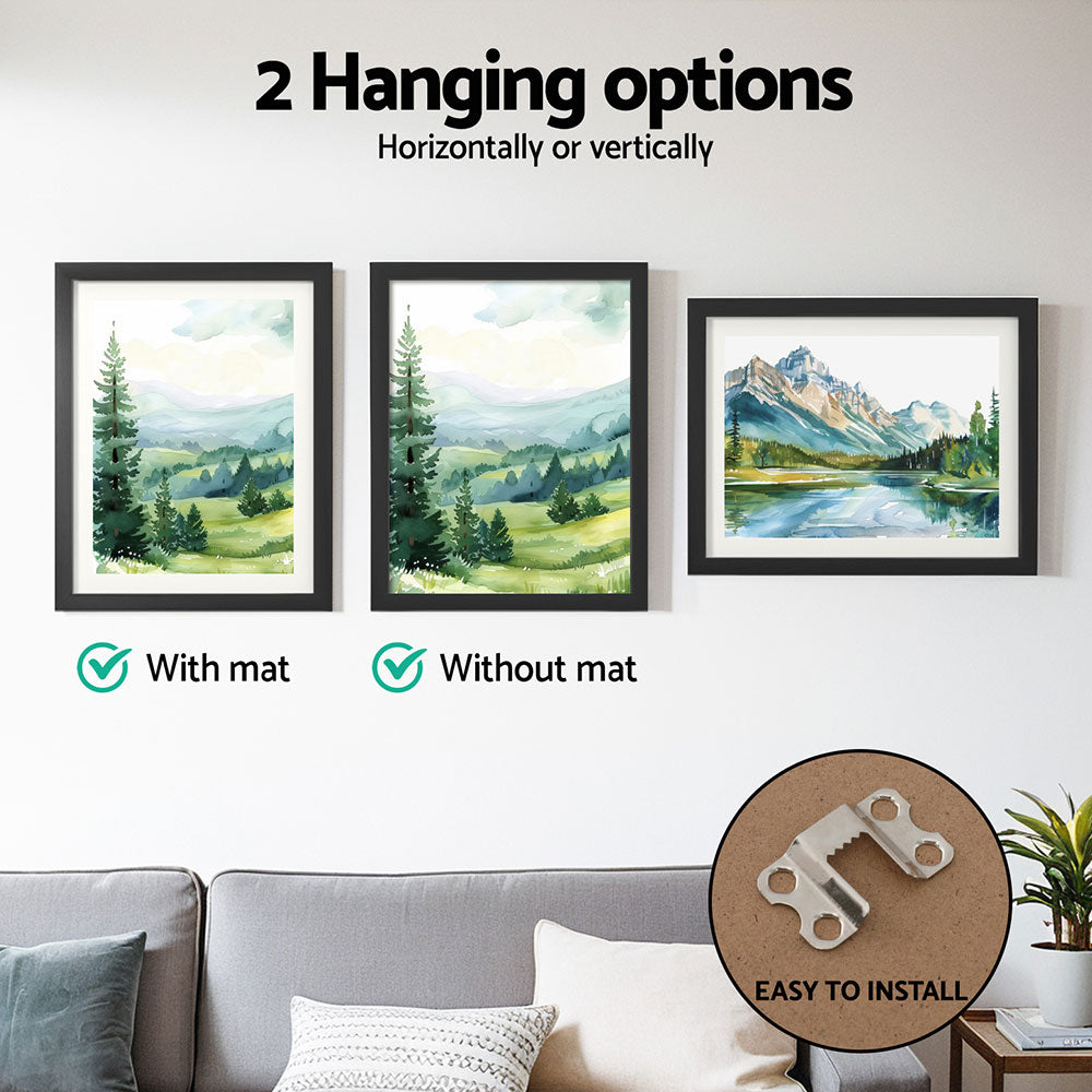 Artiss Set of 3 Black Photo Frames