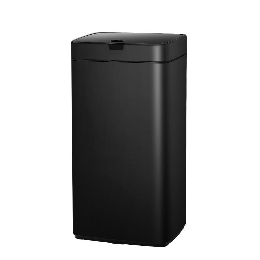Devanti 45L Black Motion Sensor Bin